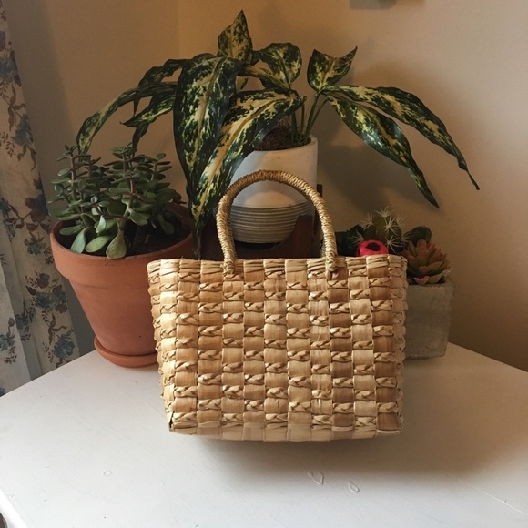 Handbags - Woven Basket Bag